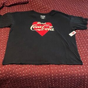 Coca Cola Kids Tee with Red Heart Design